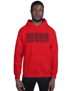 Made in Cergy 13 CODEBARRE DEFFINAL 2 1 mockup Front Mens 2 Red