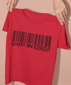 Made in Cergy 39 mockup of someone holding a kid s t shirt 33927 3