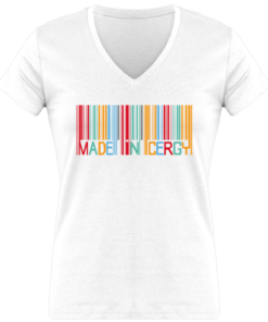 Made in Cergy 18 8751356 tee shirt femme 150 gr col v tee shirt femme 150 gr col v face 681x800 1